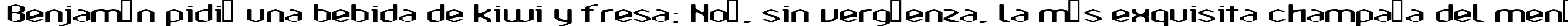 Пример написания шрифтом Amosis Technik текста на испанском