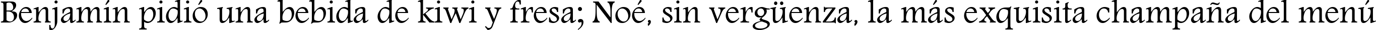 Пример написания шрифтом Andalus текста на испанском