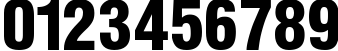 Пример написания цифр шрифтом Anderson Fireball XL5