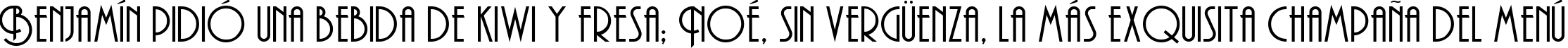 Пример написания шрифтом Andes текста на испанском