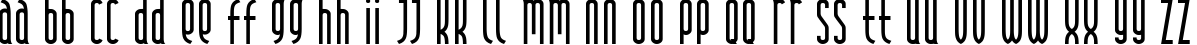 Пример написания английского алфавита шрифтом Andover