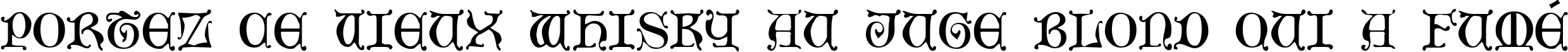 Пример написания шрифтом Aneirin текста на французском