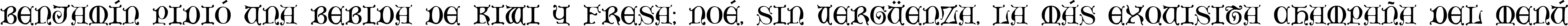 Пример написания шрифтом Aneirin текста на испанском