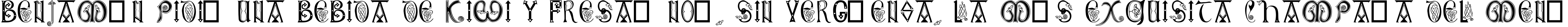 Пример написания шрифтом Anglo-Saxon, 8th c. текста на испанском