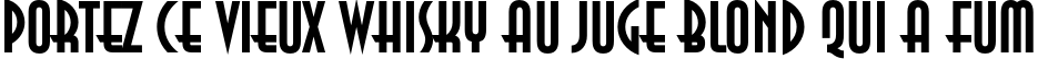 Пример написания шрифтом AnnaC Bold текста на французском