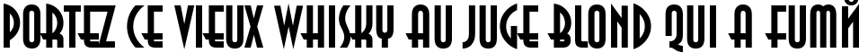 Пример написания шрифтом AnnaCTT Bold текста на французском