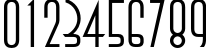 Пример написания цифр шрифтом AnnaLightC