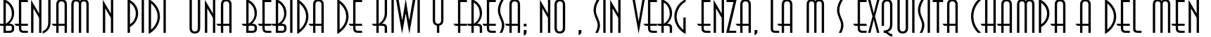 Пример написания шрифтом AnnaLightC текста на испанском