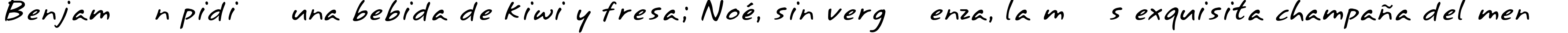Пример написания шрифтом Annifont текста на испанском