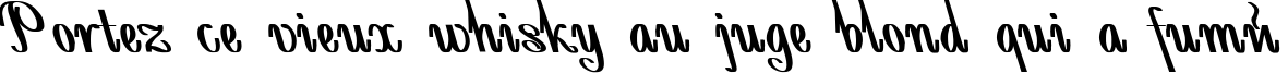 Пример написания шрифтом AntiDecor Bold Italic текста на французском