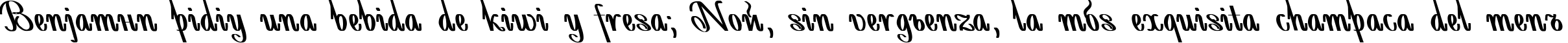 Пример написания шрифтом AntiDecor Bold Italic текста на испанском