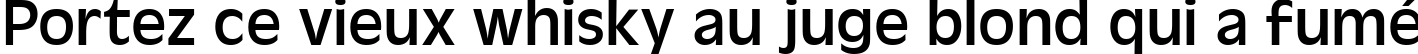 Пример написания шрифтом Antigoni текста на французском