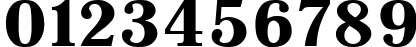 Пример написания цифр шрифтом Antiqua 105b