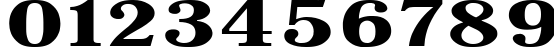 Пример написания цифр шрифтом Antiqua 140b