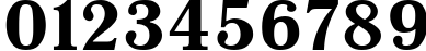 Пример написания цифр шрифтом Antiqua-Bold