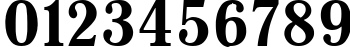 Пример написания цифр шрифтом Antiqua-Bold90b
