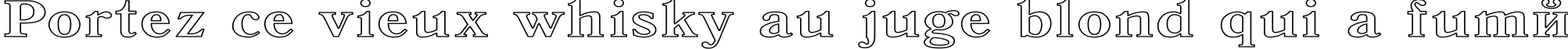 Пример написания шрифтом Antiqua HW текста на французском