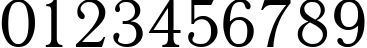 Пример написания цифр шрифтом Antiqua105n