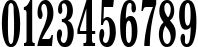 Пример написания цифр шрифтом Antiqua50B