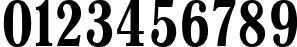Пример написания цифр шрифтом Antiqua Bold75b