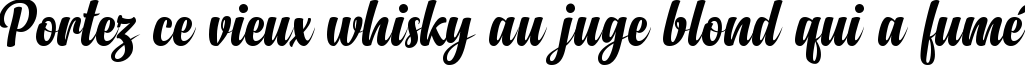 Пример написания шрифтом Anydore текста на французском