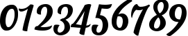 Пример написания цифр шрифтом Anydore