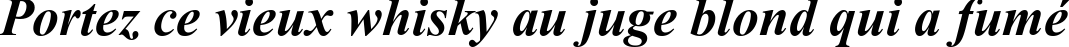 Пример написания шрифтом Aparajita Bold Italic текста на французском