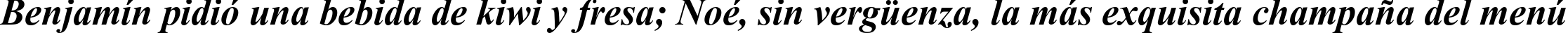 Пример написания шрифтом Aparajita Bold Italic текста на испанском