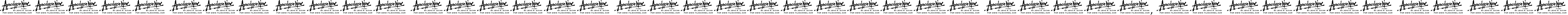 Пример написания шрифтом Apocalypse Now текста на русском
