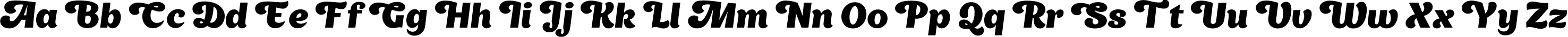 Пример написания английского алфавита шрифтом AppetiteNew