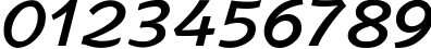 Пример написания цифр шрифтом Arbat-Bold