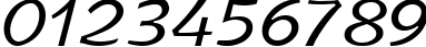 Пример написания цифр шрифтом ArbatCTT