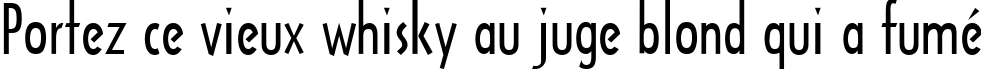 Пример написания шрифтом Architecture текста на французском