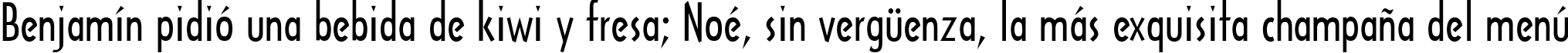 Пример написания шрифтом Architecture текста на испанском