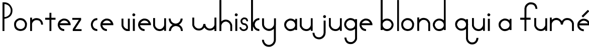 Пример написания шрифтом Arctic текста на французском