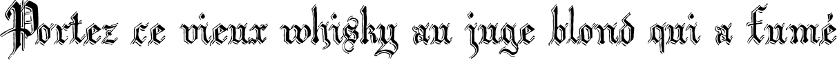 Пример написания шрифтом Argor Biw Scaqh текста на французском