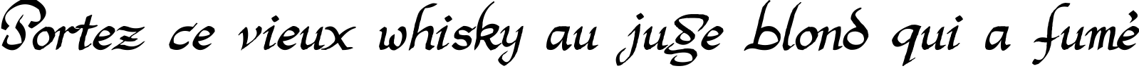 Пример написания шрифтом Argor Man Scaqh текста на французском