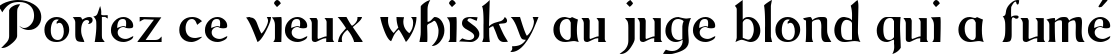 Пример написания шрифтом ArgosGeorge текста на французском