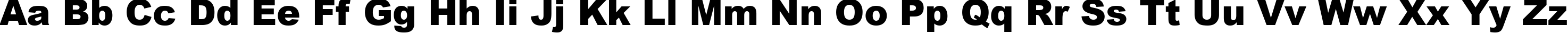 Пример написания английского алфавита шрифтом Arial Black