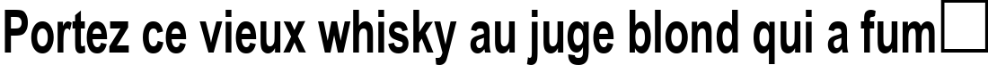 Пример написания шрифтом Arial Cyr70b текста на французском