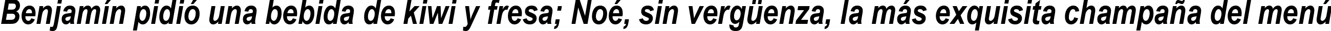 Пример написания шрифтом Arial Narrow Bold Italic текста на испанском
