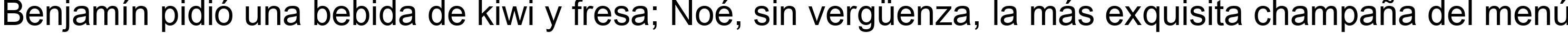Пример написания шрифтом Arial Unicode MS текста на испанском