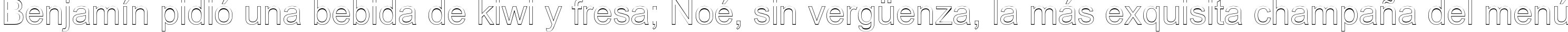 Пример написания шрифтом Arialic Hollow текста на испанском