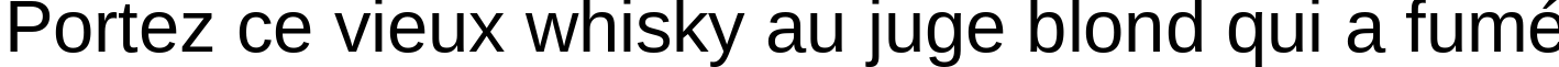 Пример написания шрифтом Arimo текста на французском