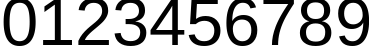 Пример написания цифр шрифтом Arimo