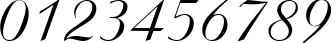 Пример написания цифр шрифтом Ariston Normal