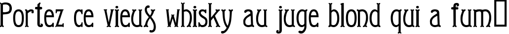 Пример написания шрифтом Arkhive текста на французском