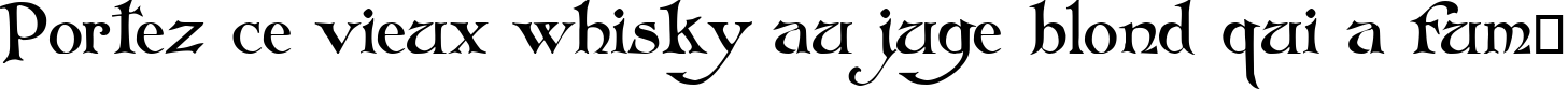Пример написания шрифтом Arlekino текста на французском