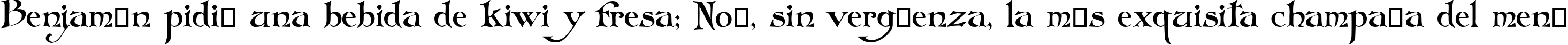 Пример написания шрифтом Arlekino текста на испанском