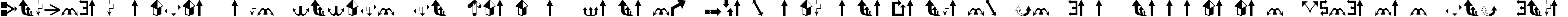 Пример написания шрифтом Arrows1 текста на испанском